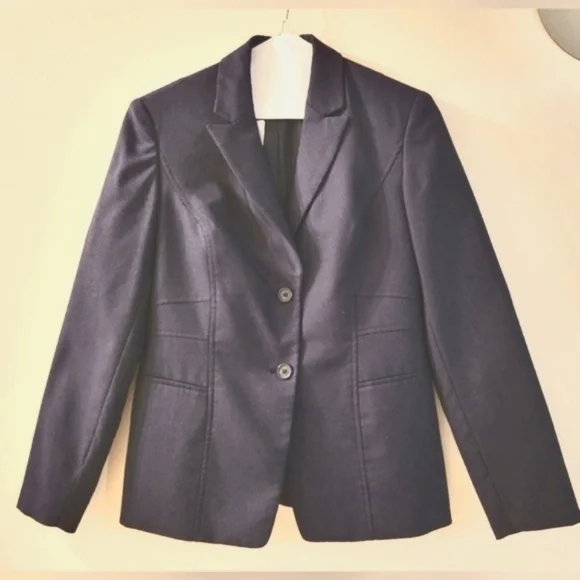 Jones New York Stretch Ladies Midnight Blue Blazer (Size 4) - Picture 9 of 10
